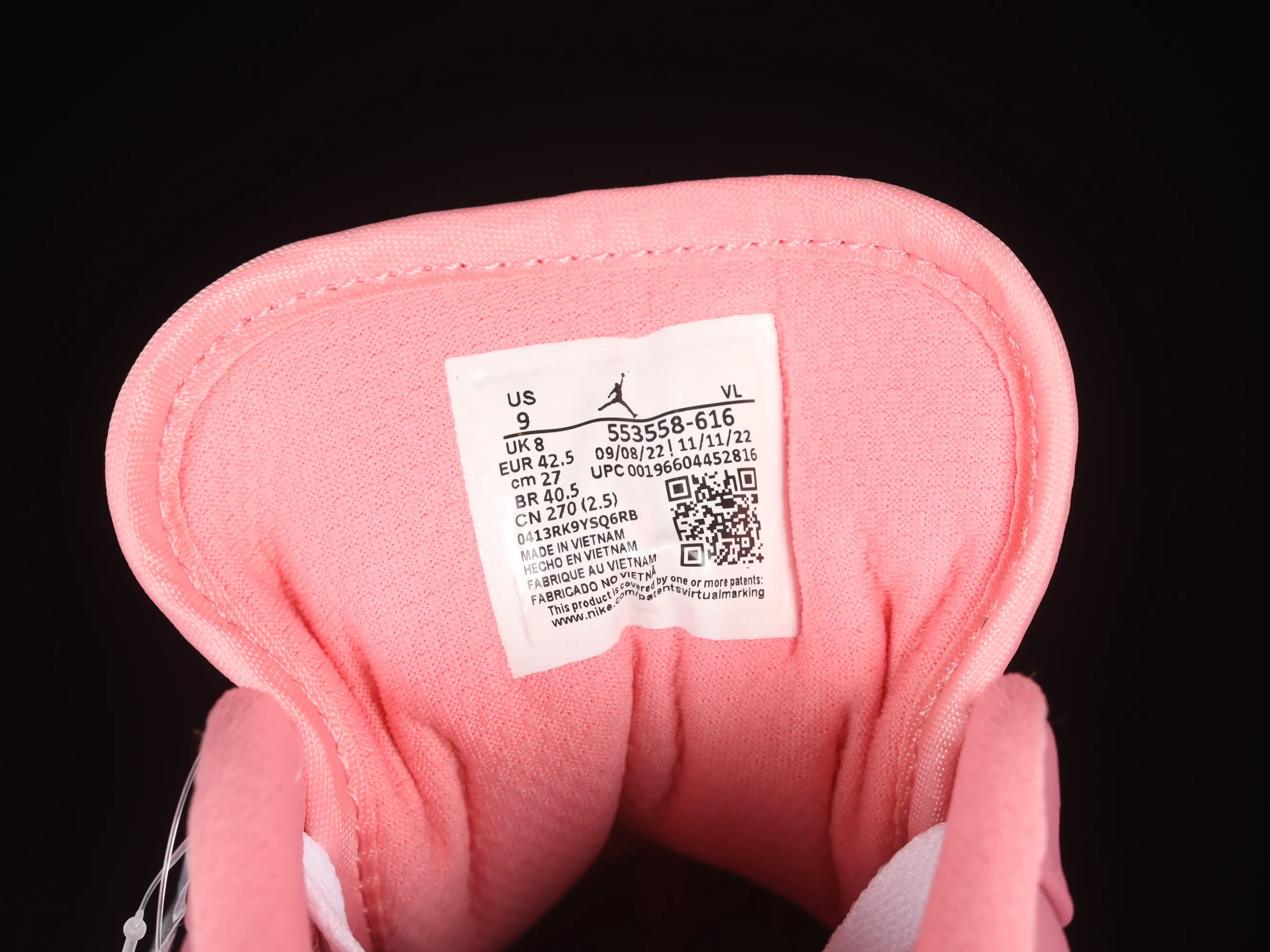 All categories Air Jordan Jordan series basketball shoes Air Jordan 1 Low Air Jordan 1 Low "Desert Berry" AJ1 Joe 1 pink and white low-top cultural basketball shoes 553558-616